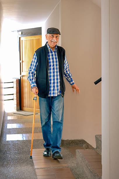 istock A 77-year-old Senior Indian Man With Walking Cane 2216583533
