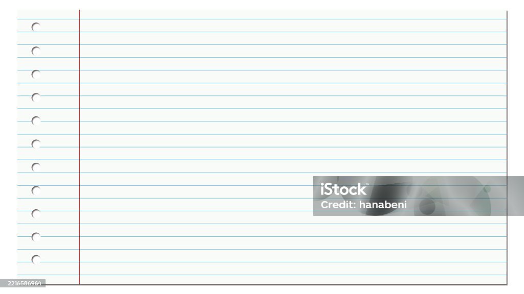 Notebook Rule Background Ruled Memopad Notebook Background Vector Stock Illustration - Download ...