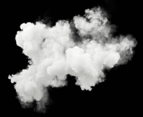 istock Atmosphere cotton smooth clouds movement shapes on black backgrounds 3d rendering 2216595401