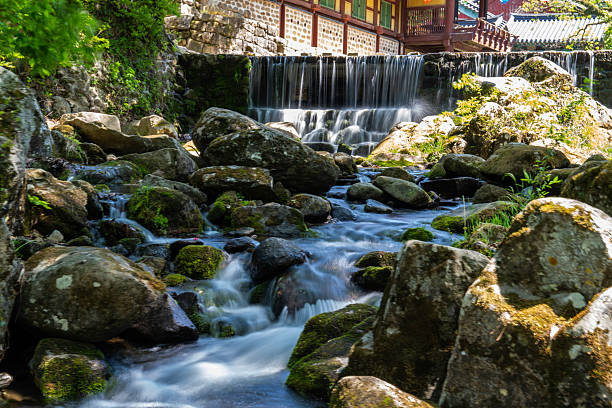landscape in the mountain valley
