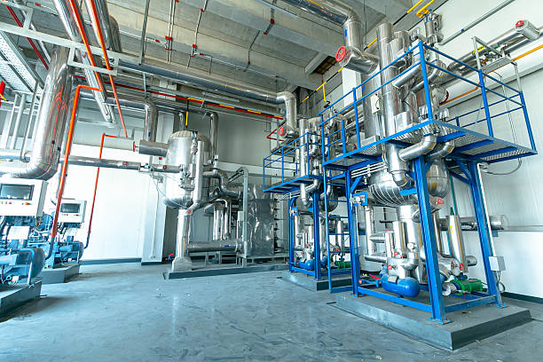 istock Industrial compressor refrigeration station at manufacturing factory 2216601641