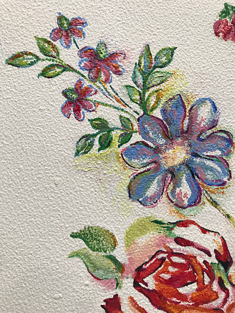 istock Roses and Pink, Blue Wildflower Pattern for Elegant Head Scarf Design 2216603174
