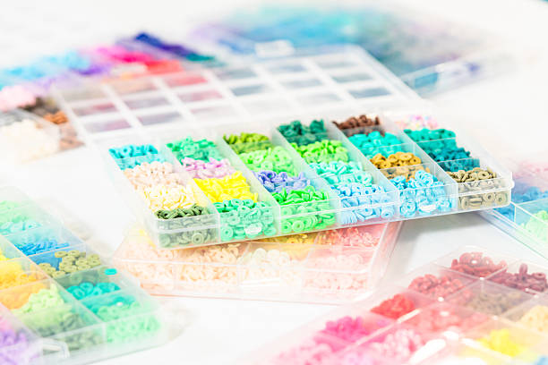 istock Colorful Clay Beads Set for Creative Kids' Bracelet Making 2216612774