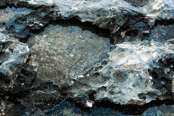 Background and texture of stone surface with water, close-up