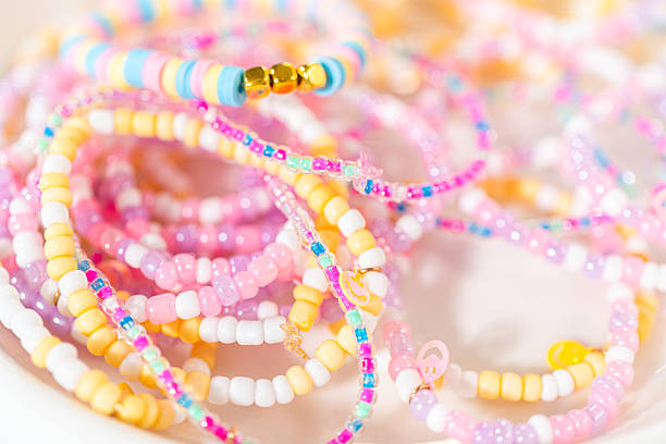 istock Colorful Clay Beads Set for Creative Kids' Bracelet Making 2216614960