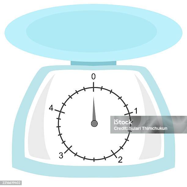 Spring Balance Scale Cooking Plastic Kitchen Spring Balance Scale Stock Illustration - Download ...