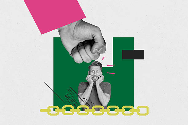 istock Trend artwork composite photo collage design of corporate teamwork analytics brainstorming business staff young man confused fist gesture 2216622281