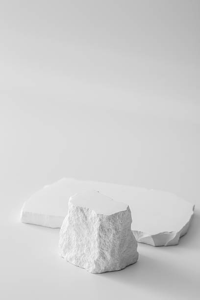 istock Abstract White Rock Formation on Minimalist Background for Design Use 2216626734
