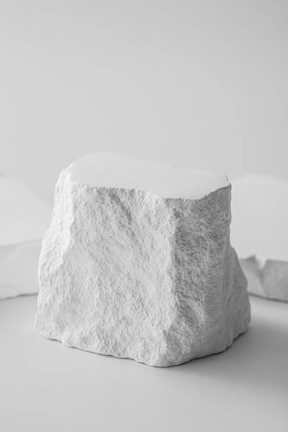 istock White Rock on Neutral Background for Minimalist Aesthetic Display 2216626739