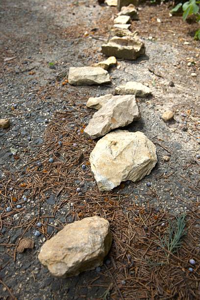 istock Stones in line on the footpath 2216633630