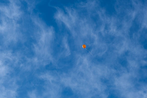 A balloon high in the sky