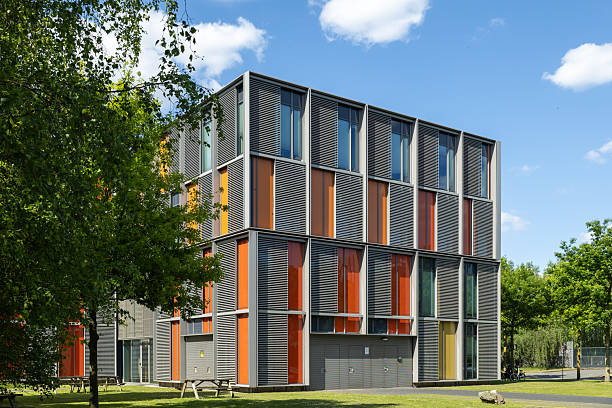 istock modern design office building, colorful, grille, in Eindhoven High Tech Campus 2216639402