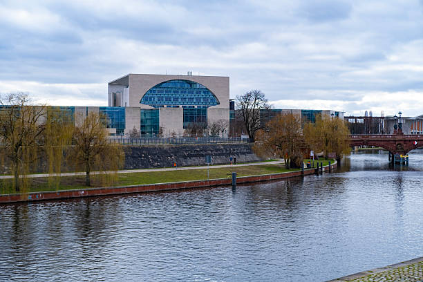 istock German Chancellery Berlin, government building, Spree river, urban landscape, architecture 2216639901