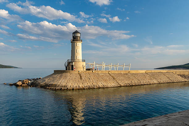 Lighthouse at Lustica Bay in Montenegro