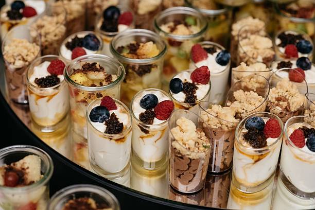 istock Gourmet desserts with berries and crumbles. 2216645934
