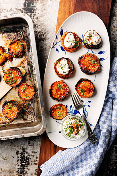 istock Roasted sweet potato slices. 2216646171