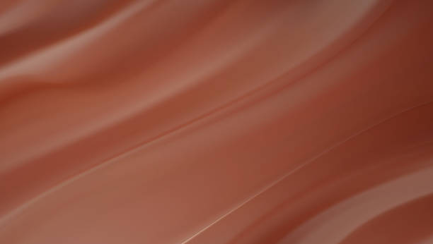 istock Realistic Choco cream wave background. Glossy milk chocolate, brown vanilla yoghurt, and flowing satin texture. 2216646398
