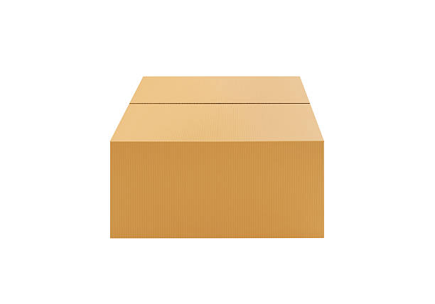 istock Brown Cardboard paper box isolated on white background 2216660857