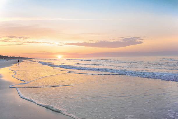 istock Beach Scene at Sunrise-Hilton Head, South Carolina 2216664802