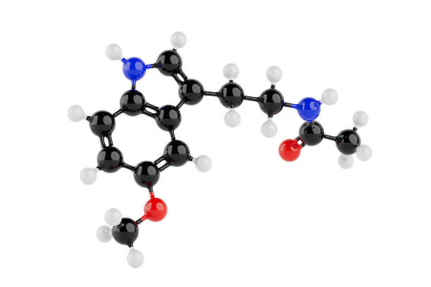 Molecule model on white.