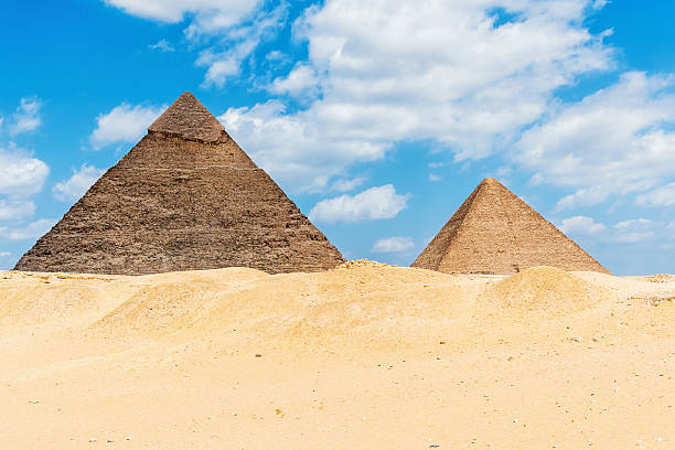 istock Two pyramids stand proudly in the Giza desert 2216674492