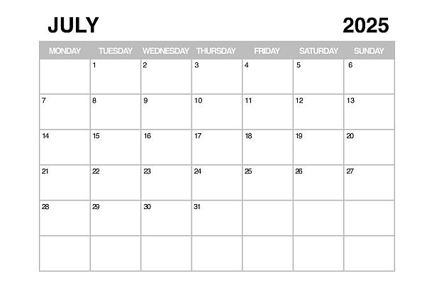 July On Calendar 2015