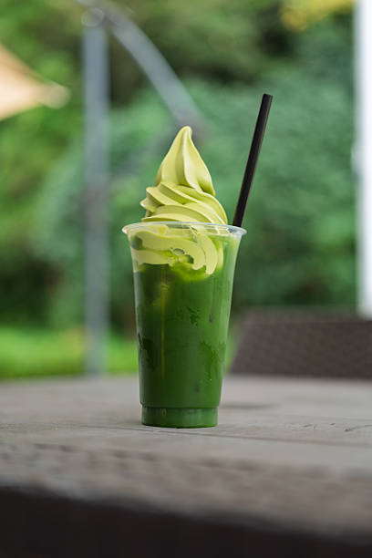 Delicious green tea ice cream