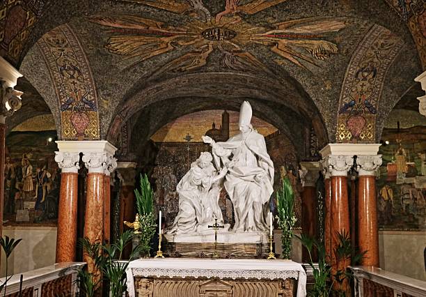 istock Ascoli Piceno, S. Emidio Cathedral, interior 2216680569