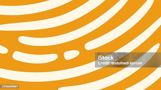 Line Orrange Upper Curved Orange Lines With Cream Gaps Stock Illustration - Download Image ...