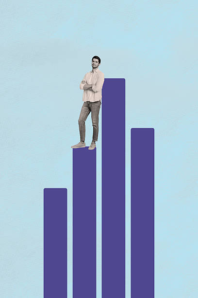 istock Collage of people office tools arrow chart symbolizing business growth earnings teamwork career development 2216686274