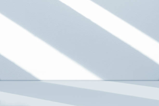 istock Blue Background,Studio room with white light, blue striped light on wall and floor concrete texture for Product Display editing,Backdrop interior wall abstract pattern of light on podium stage 2216689812