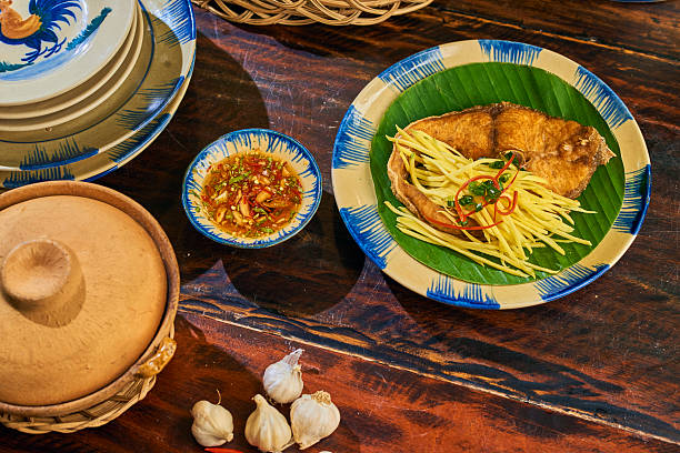 istock Vietnamse traditional  Food in Bamboo table 2216705778
