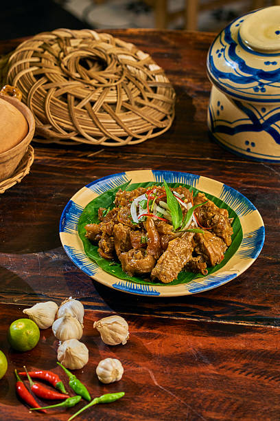 istock Vietnamse traditional  Food in Bamboo table 2216705833