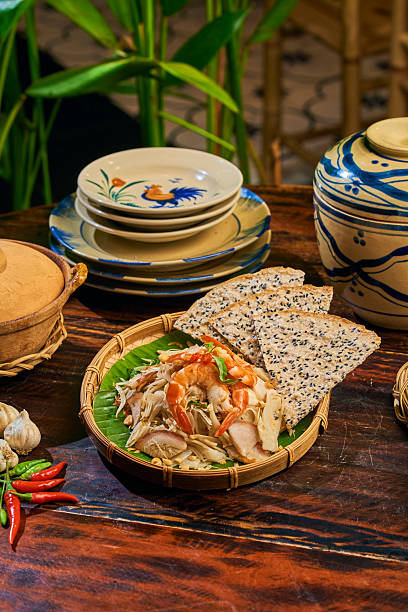 istock Vietnamse traditional  Food in Bamboo table 2216705838