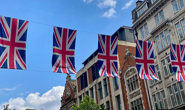 istock Oxford street Union Jack 2216705871
