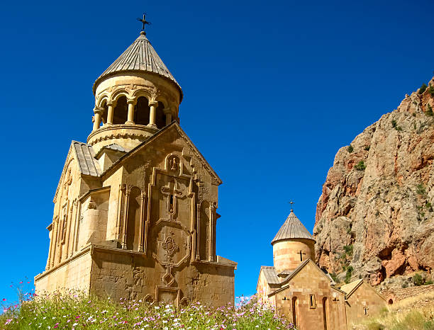 istock Ancient orthodox stone monastery in Armenia 2216709082