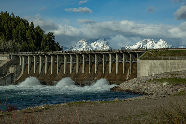 istock Dam at Jackson Lake on Snake River 2216717361