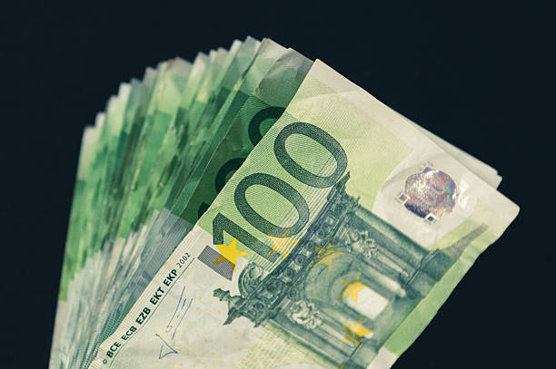 istock Close-up of a stack of 100-euro notes 2216722285