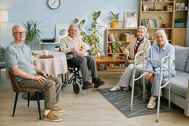 istock Seniors Enjoying Relaxing Time in Comfortable Living Room 2216728267
