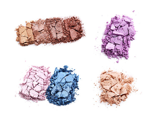 istock Collage of makeup eyeshadow on white background 2216729957