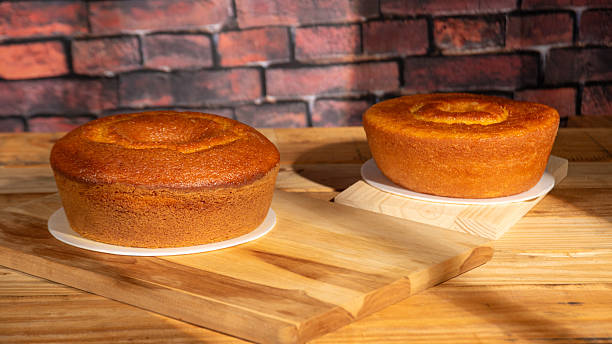 istock Cake, cake placed on a rustic wooden table and accessories, window light, selective focus. 2216737961