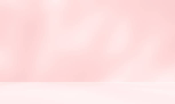 istock Empty pink colour room studio with sunlight effect shadow on the floor and wall for product presentation. 2216738556
