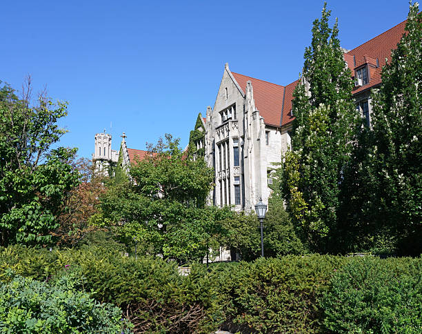 istock The University of Chicago's campus has limestone gothic style building surrounded by lush foliage 2216743649