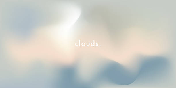 illustrations, cliparts, dessins animés et icônes de fond vectoriel de ciel dramatique gris pastel. nuages gris et doux. brouillard. brume - fonds abstraits