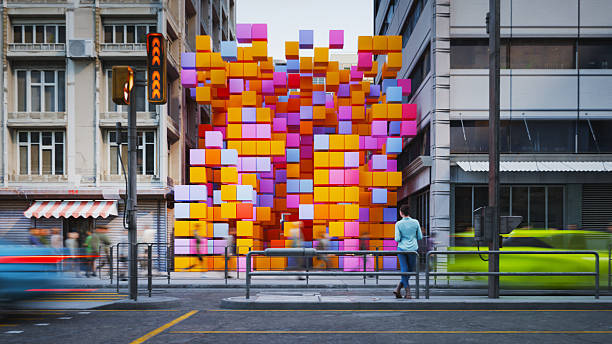 istock A building replaced by colorful cubes 2216750198