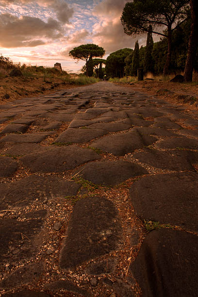 istock ancient roman road of appian way 2216762388