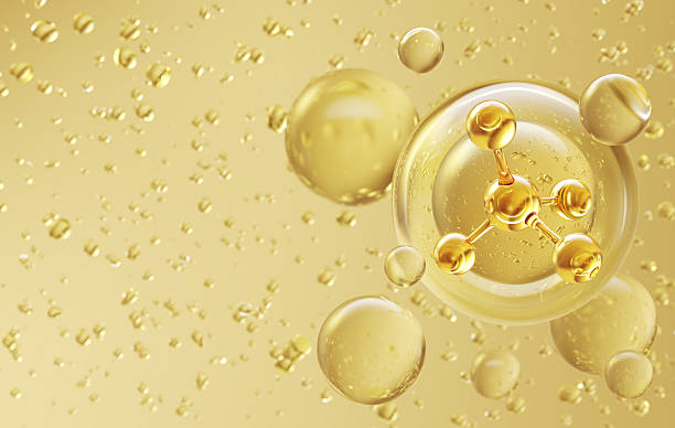 istock cosmetic moisturizer oil water molecule, Cosmetic Essence, Liquid bubble. 2216772283