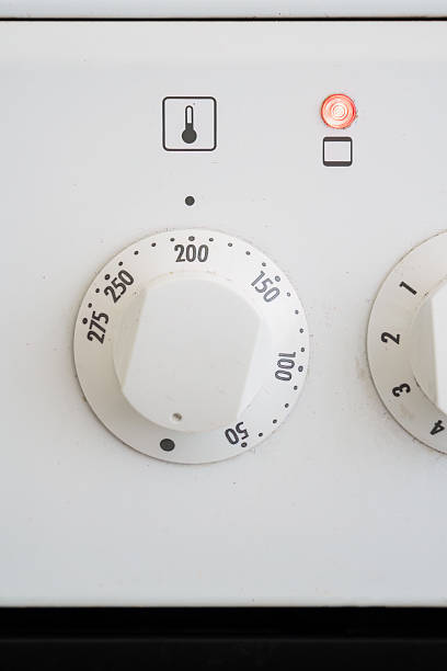 istock Close-up of oven control dial set to 200 degrees 2216780711