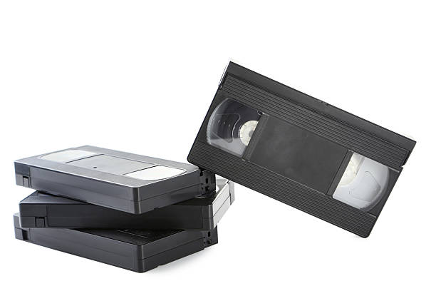 istock Video cassette tapes isolated on white background 2216789474