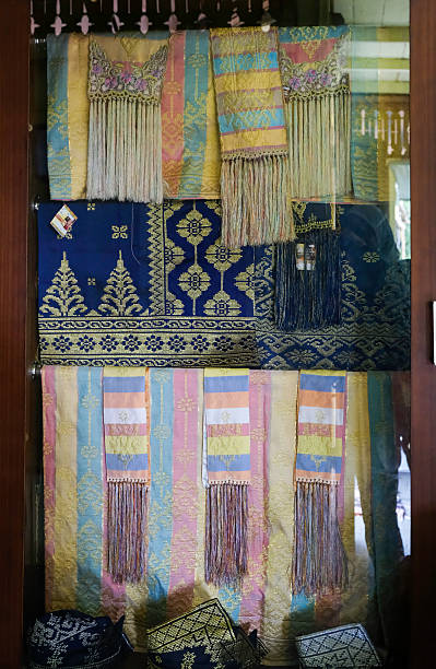 istock Traditional fabric called Riau Malay songket. 2216799246